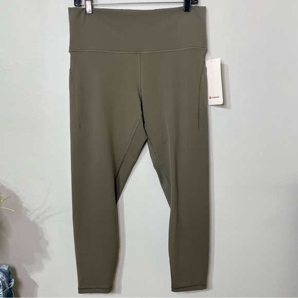 Lululemon Wunder Train High Rise Tights Pants w Pockets Leggings Army Green NWT - Picture 11 of 11